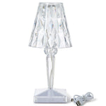 LED Color-Changing Crystal Cordless Table Lamp Home Decor Two's Company