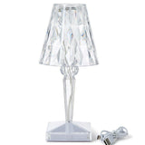 LED Color-Changing Crystal Cordless Table Lamp Home Decor Two's Company