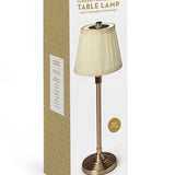 LED Table Lamp w/ Pleated Lamp Shade Home Decor Two's Company