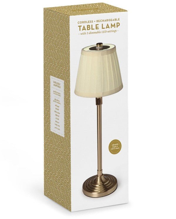 LED Table Lamp w/ Pleated Lamp Shade Home Decor Two's Company