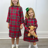 Leigh Dress - Festive Tartan - Sugar Babies Children's Boutique/Meg's Shoppe