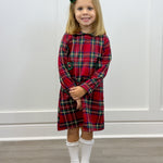 Leigh Dress - Festive Tartan - Sugar Babies Children's Boutique/Meg's Shoppe