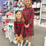 Leigh Dress - Festive Tartan - Sugar Babies Children's Boutique/Meg's Shoppe