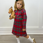 Leigh Dress - Festive Tartan - Sugar Babies Children's Boutique/Meg's Shoppe