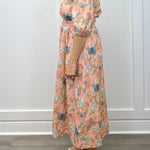 Leila Dress - Blush Bouquet Long Dresses Marigold