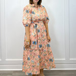 Leila Dress - Blush Bouquet Long Dresses Marigold