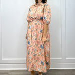 Leila Dress - Blush Bouquet Long Dresses Marigold