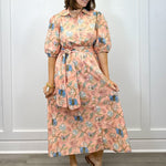 Leila Dress - Blush Bouquet Long Dresses Marigold