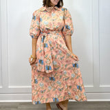 Leila Dress - Blush Bouquet Long Dresses Marigold