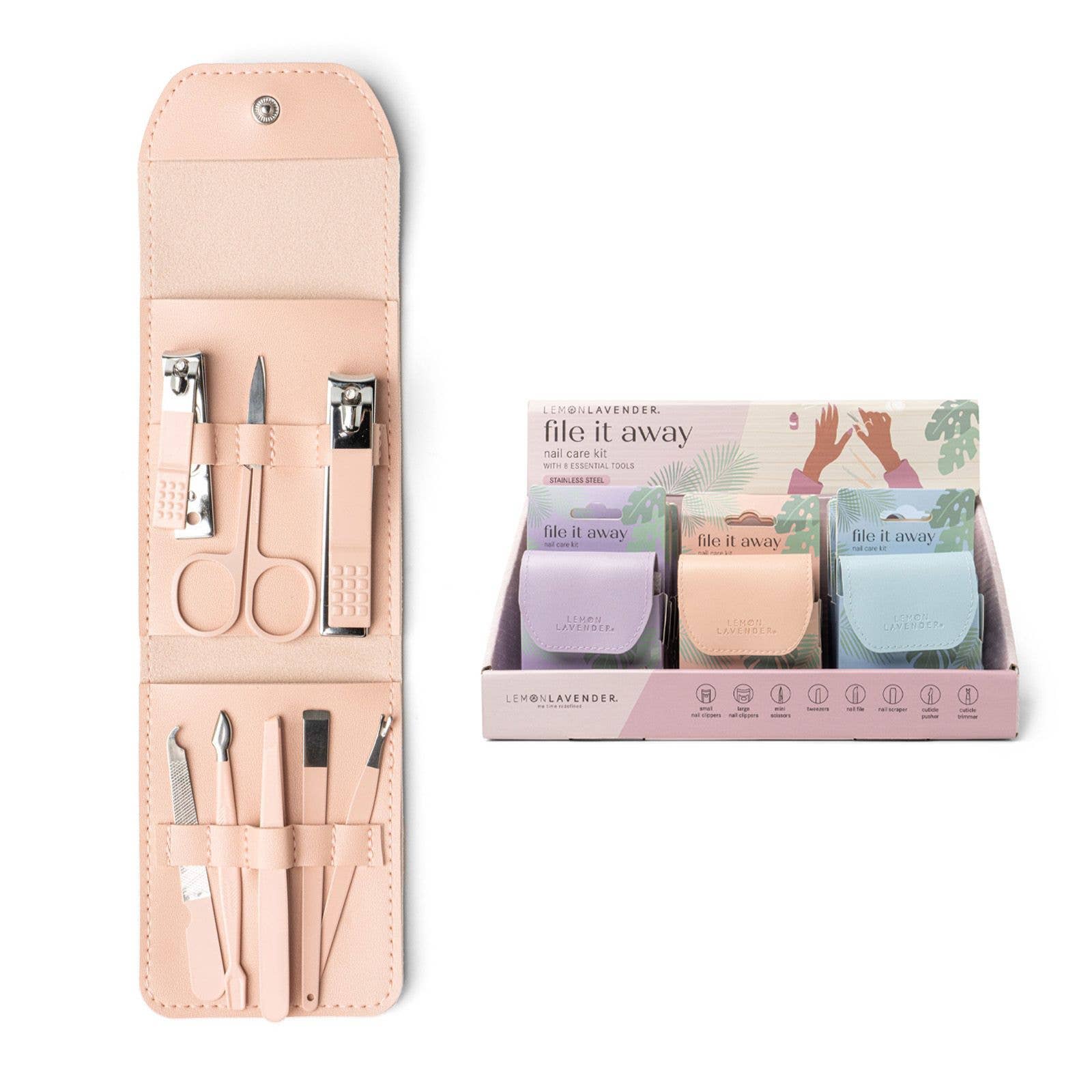 Lemon Lavender File It Away Nail Care Kit - Sugar Babies Children's Boutique/Meg's Shoppe