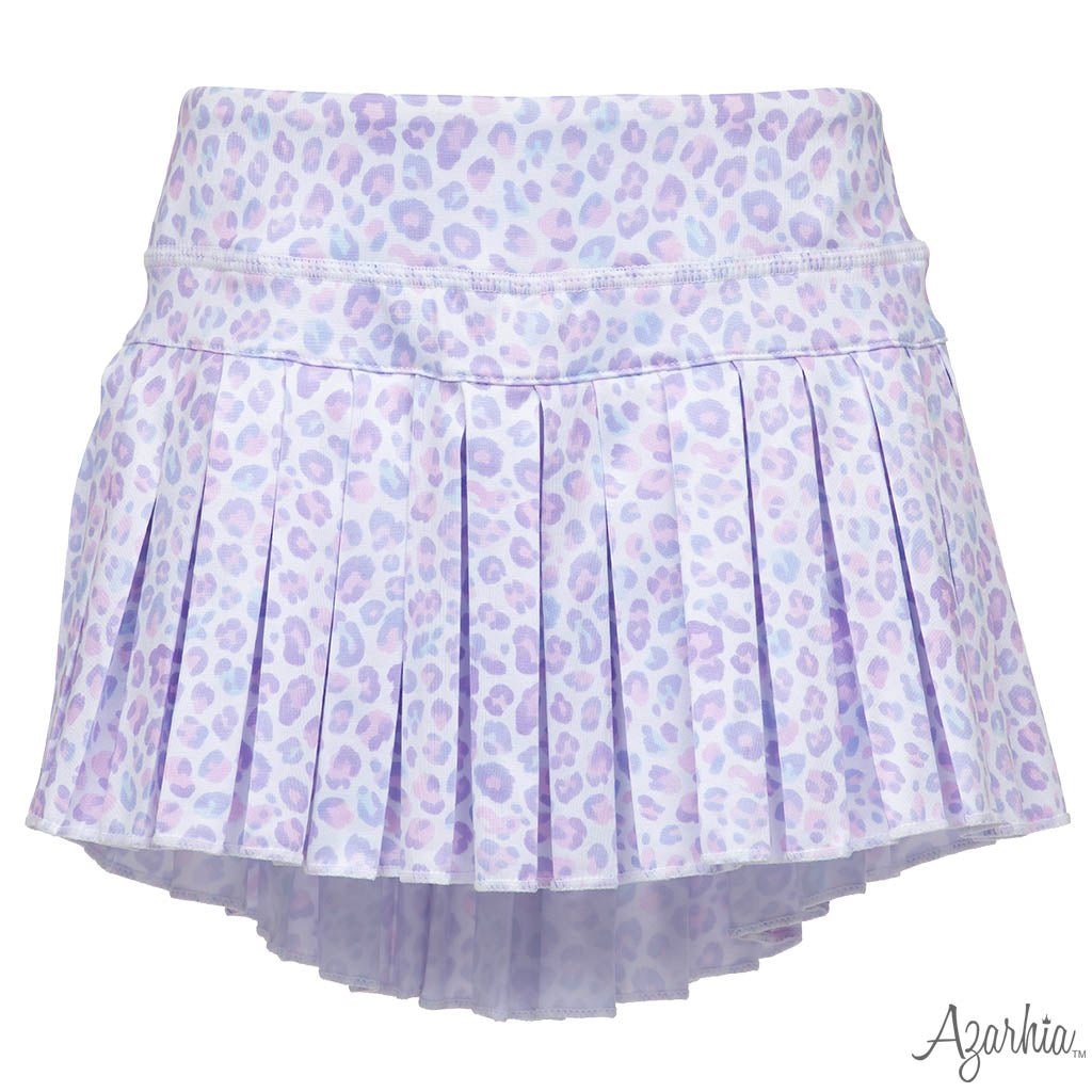 Leopard Love Mini Pleated Skort Girls Skirts + Bloomers Azarhia