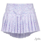 Leopard Love Mini Pleated Skort Girls Skirts + Bloomers Azarhia