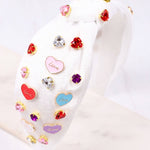 Let's Talk Hearts Headband Multi Hair Accessories Caroline Hill