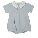 Liam Special Knit Bubble - Blue Boys Bubbles + Rompers MIOCOTTON