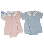 Liama Special Knit Bubble - Pink Girls Bubbles + Rompers MIOCOTTON