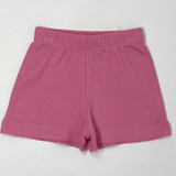 Light Bubblegum Picot Trim Shorts Girls Shorts Luigi