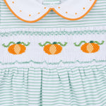 Lil' Pumpkin Classics Smocked Girl Footie - Celery Baby Sleepwear Magnolia Baby