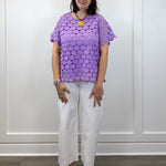 Lilac Luxe Textured Top - Lavender Tops Umgee