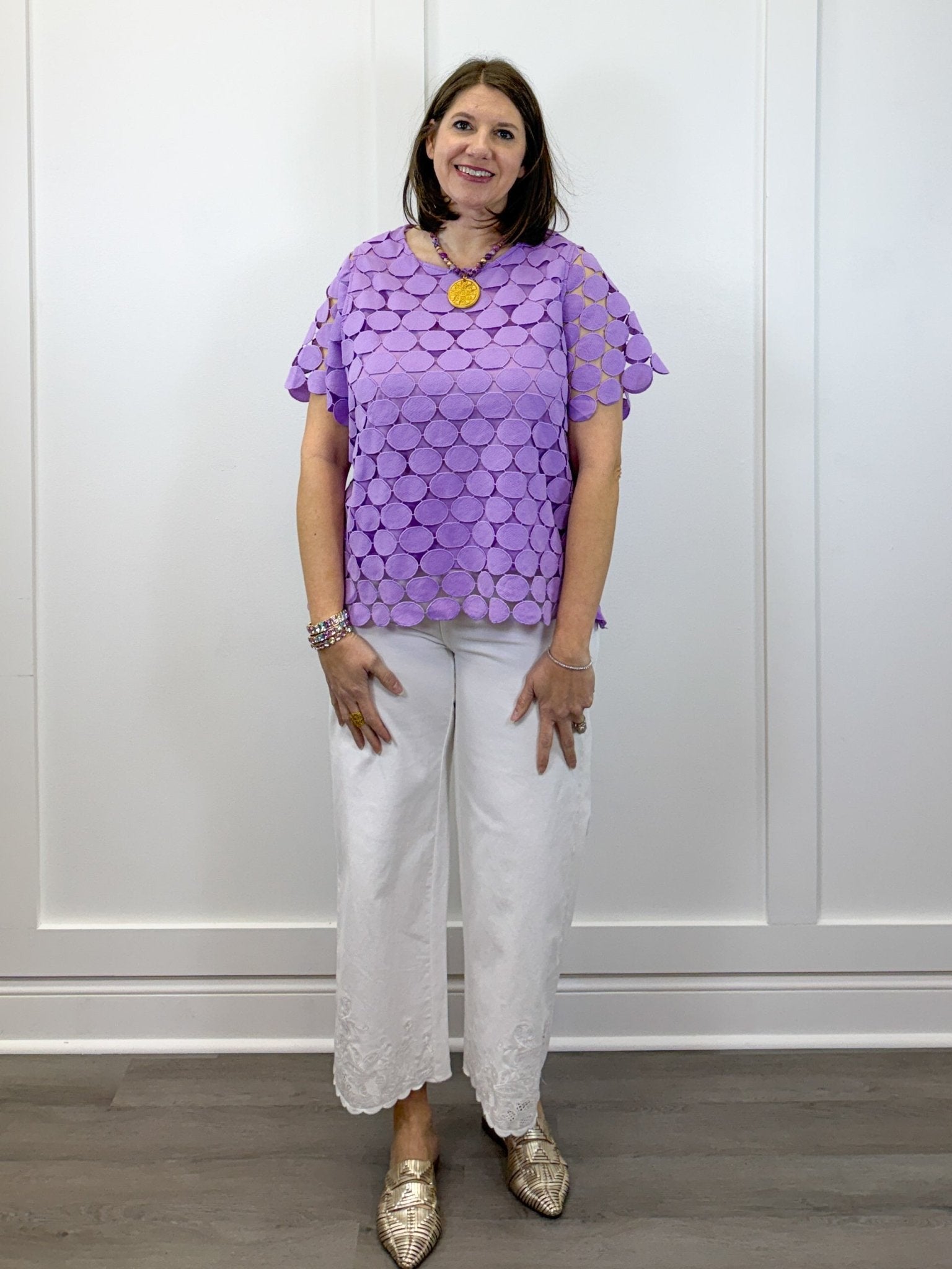 Lilac Luxe Textured Top - Lavender Tops Umgee