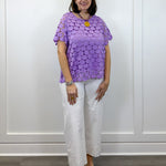 Lilac Luxe Textured Top - Lavender Tops Umgee