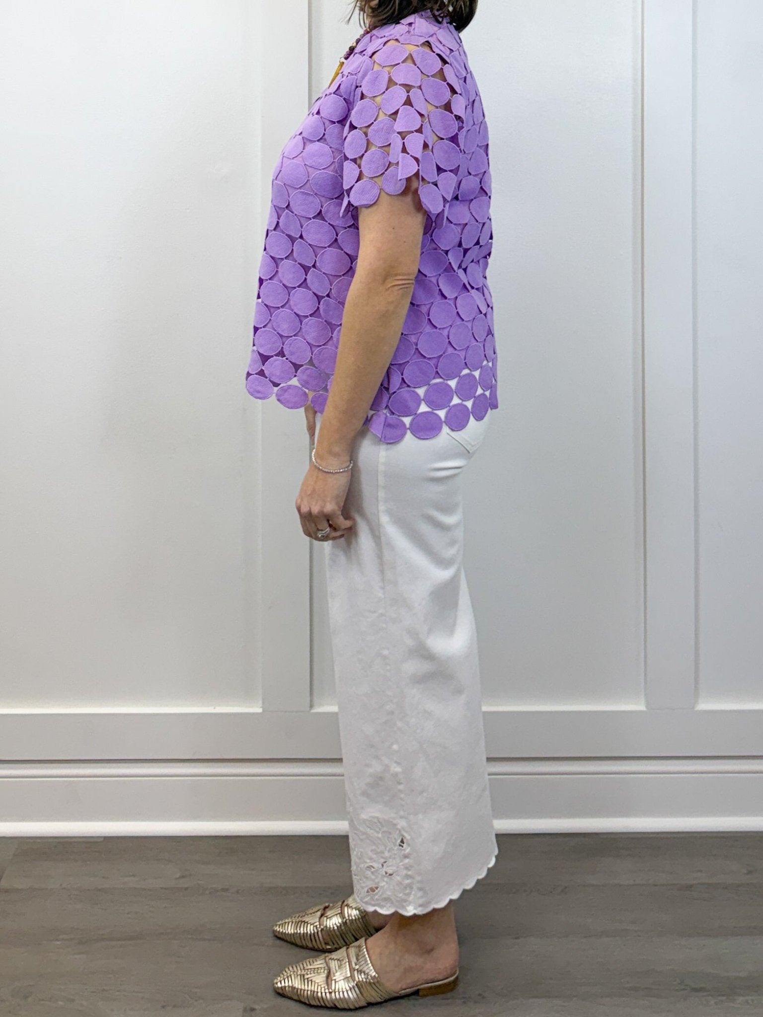 Lilac Luxe Textured Top - Lavender Tops Umgee