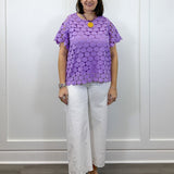 Lilac Luxe Textured Top - Lavender Tops Umgee