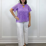 Lilac Luxe Textured Top - Lavender Tops Umgee