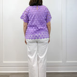 Lilac Luxe Textured Top - Lavender Tops Umgee