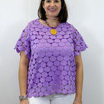 Lilac Luxe Textured Top - Lavender Tops Umgee