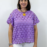 Lilac Luxe Textured Top - Lavender Tops Umgee