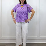 Lilac Luxe Textured Top - Lavender Tops Umgee