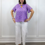 Lilac Luxe Textured Top - Lavender Tops Umgee