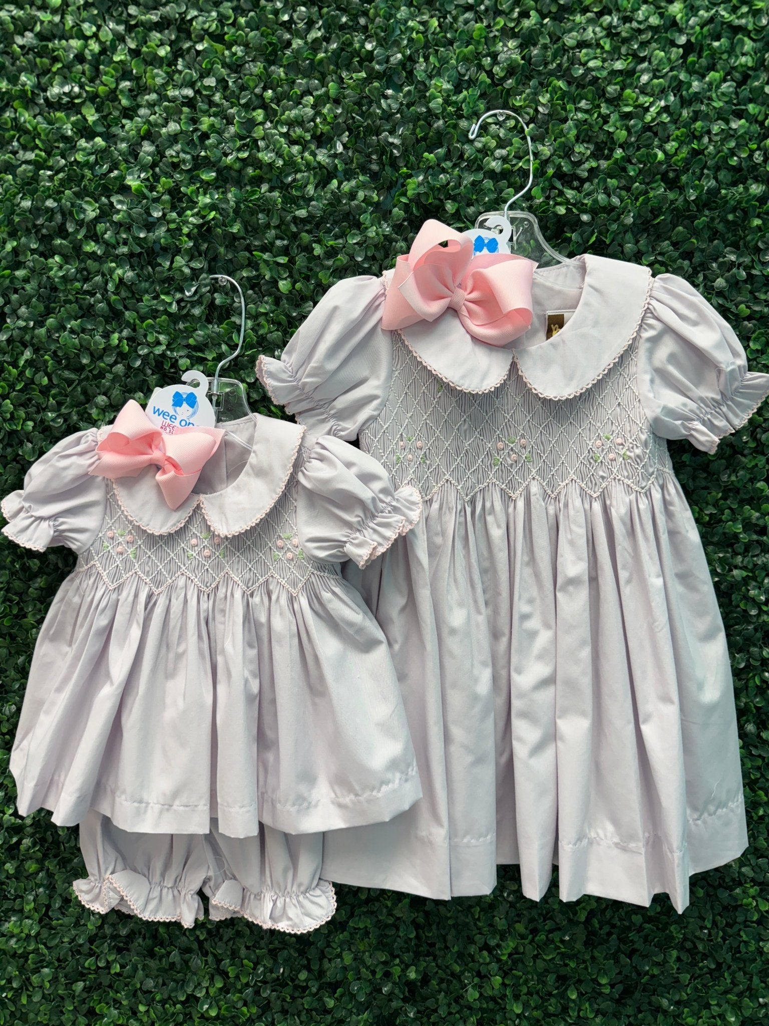 Lilac Smocked Geo Bloomer Set Girls Sets Banana Split