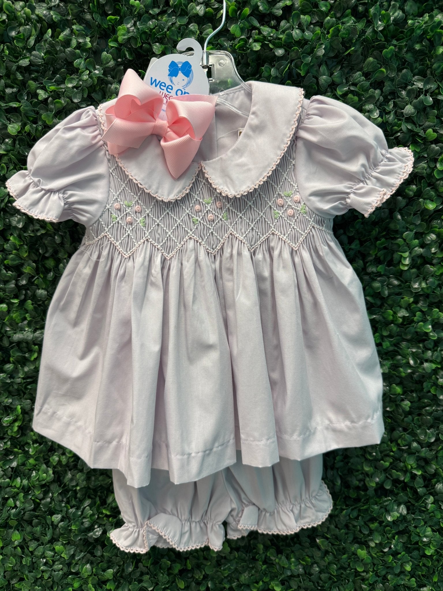Lilac Smocked Geo Bloomer Set Girls Sets Banana Split