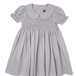 Lilac Smocked Geo S/S Dress Girls Occasion Dresses Banana Split