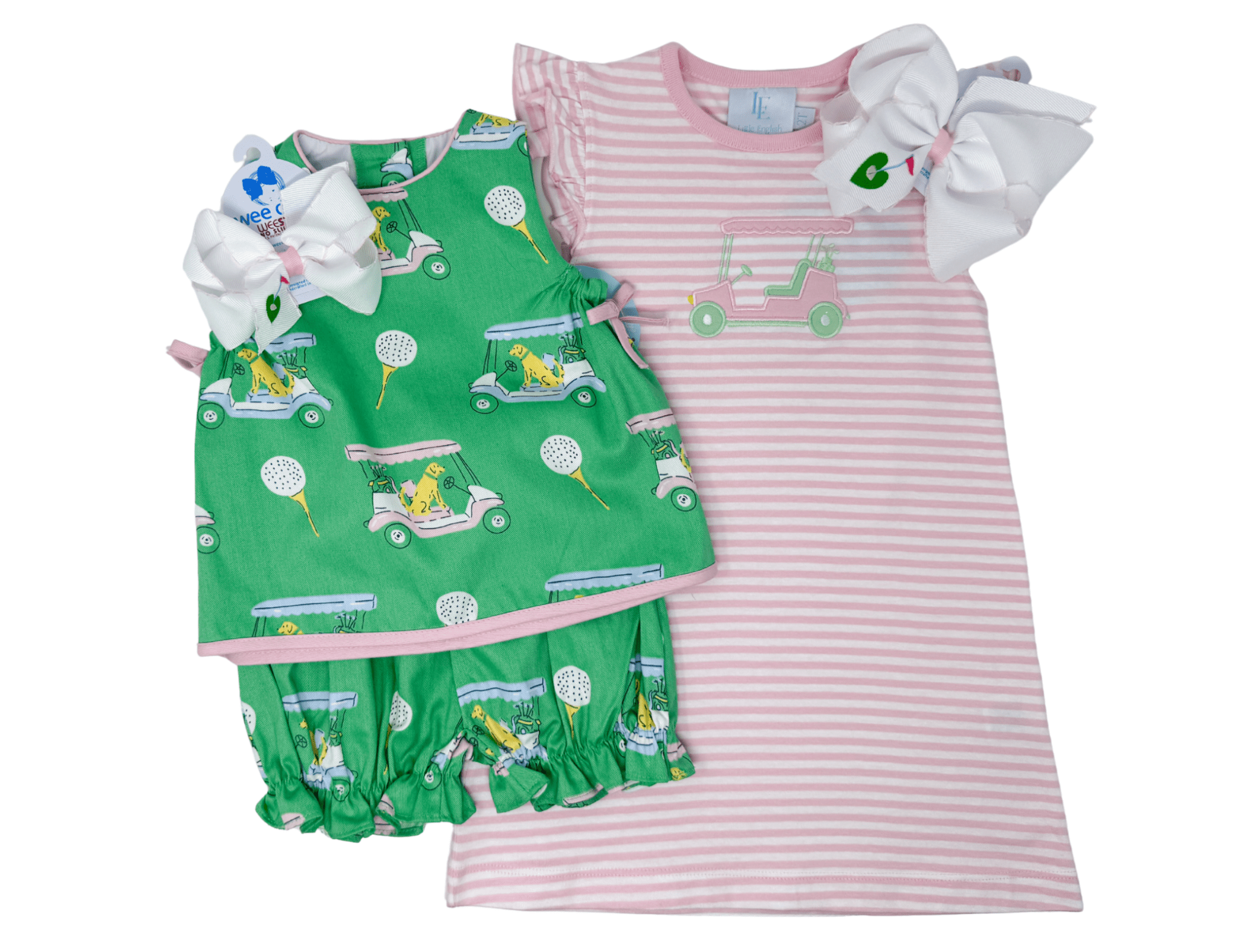 Lily Bloomer Set - Pink Paws on Par Girls Sets Little English