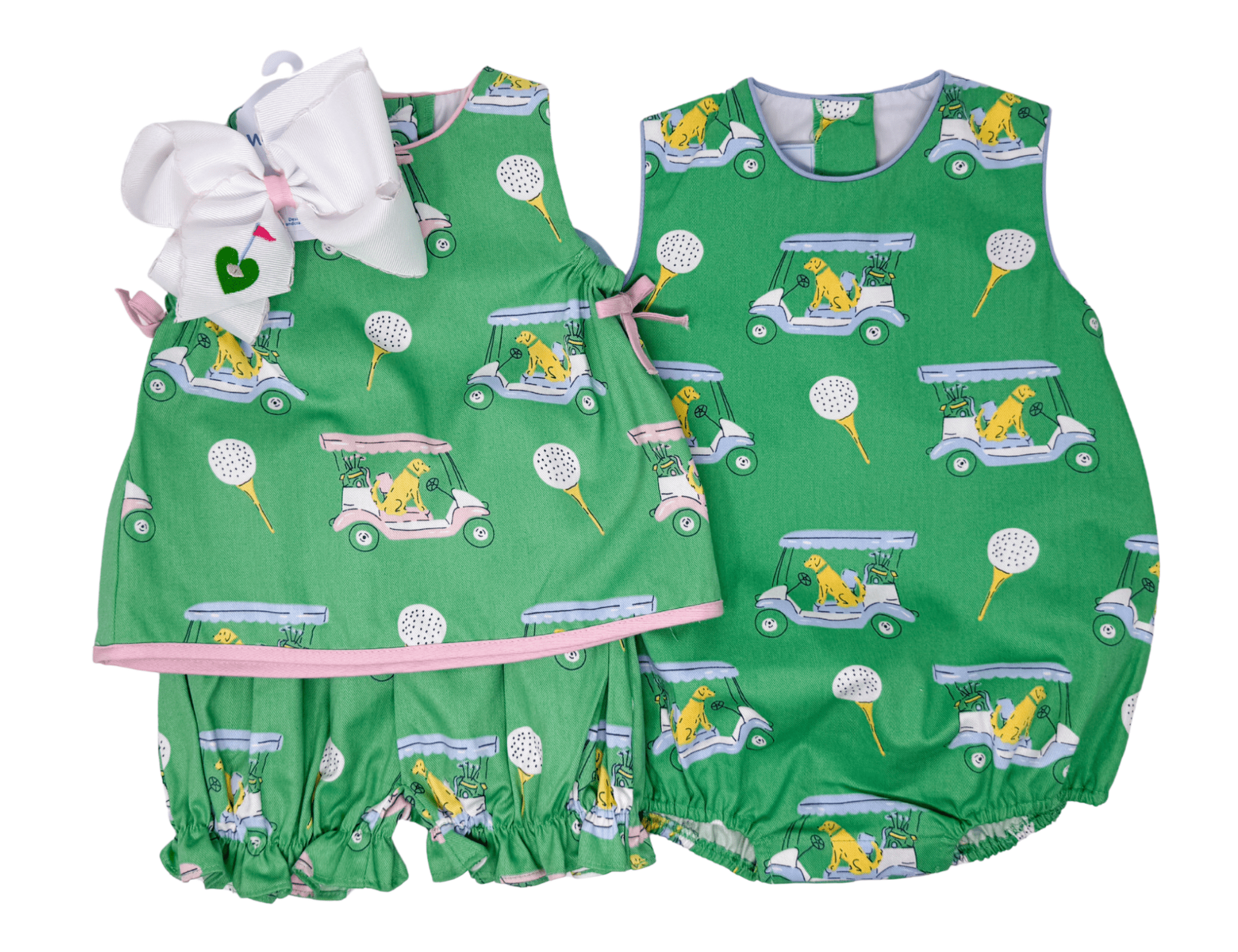 Lily Bloomer Set - Pink Paws on Par Girls Sets Little English