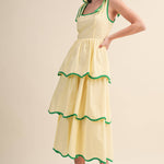 Limoncello Tiered Midi Dress - Sugar Babies Children's Boutique/Meg's Shoppe