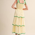 Limoncello Tiered Midi Dress - Sugar Babies Children's Boutique/Meg's Shoppe