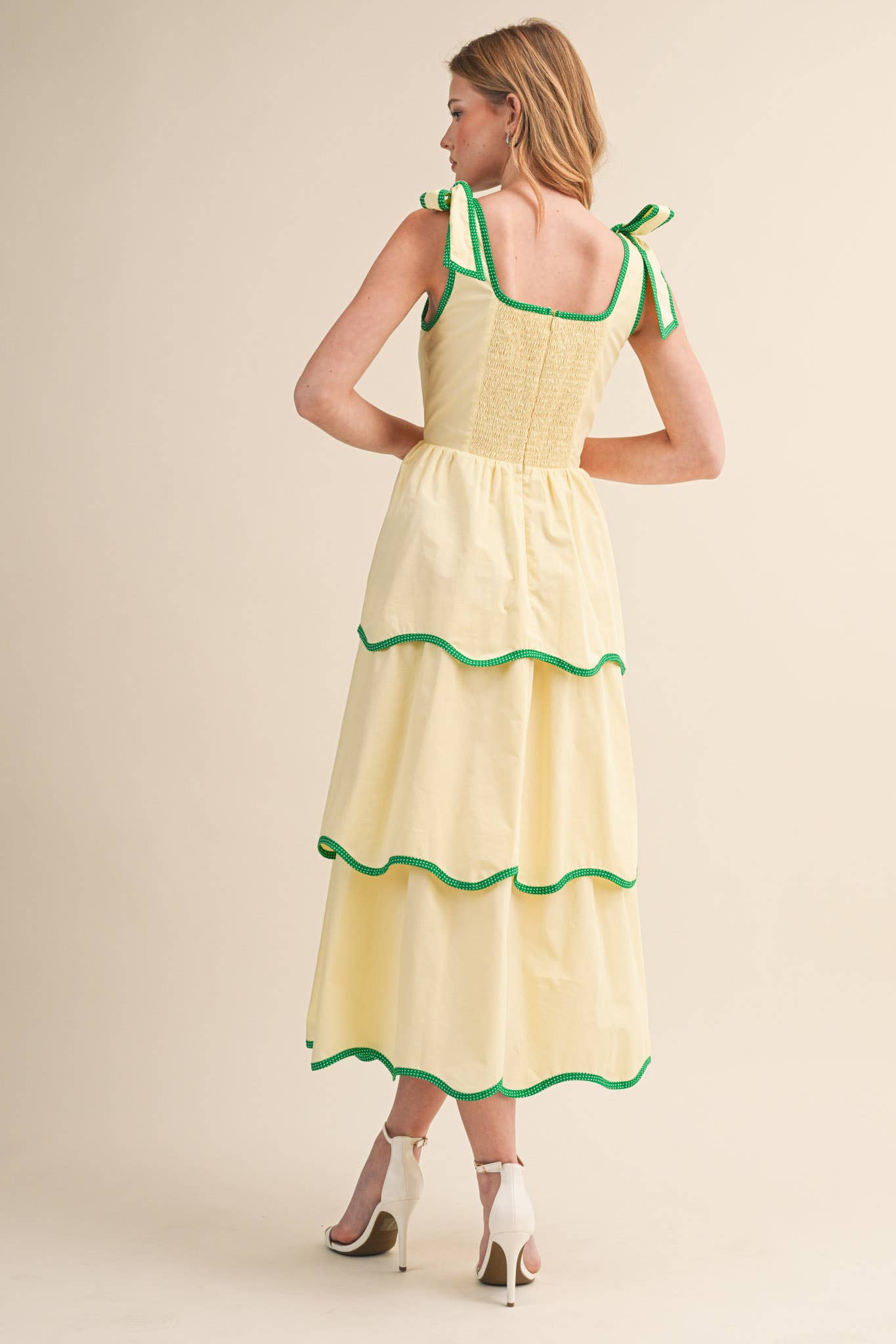 Limoncello Tiered Midi Dress - Sugar Babies Children's Boutique/Meg's Shoppe