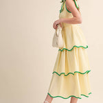 Limoncello Tiered Midi Dress - Sugar Babies Children's Boutique/Meg's Shoppe
