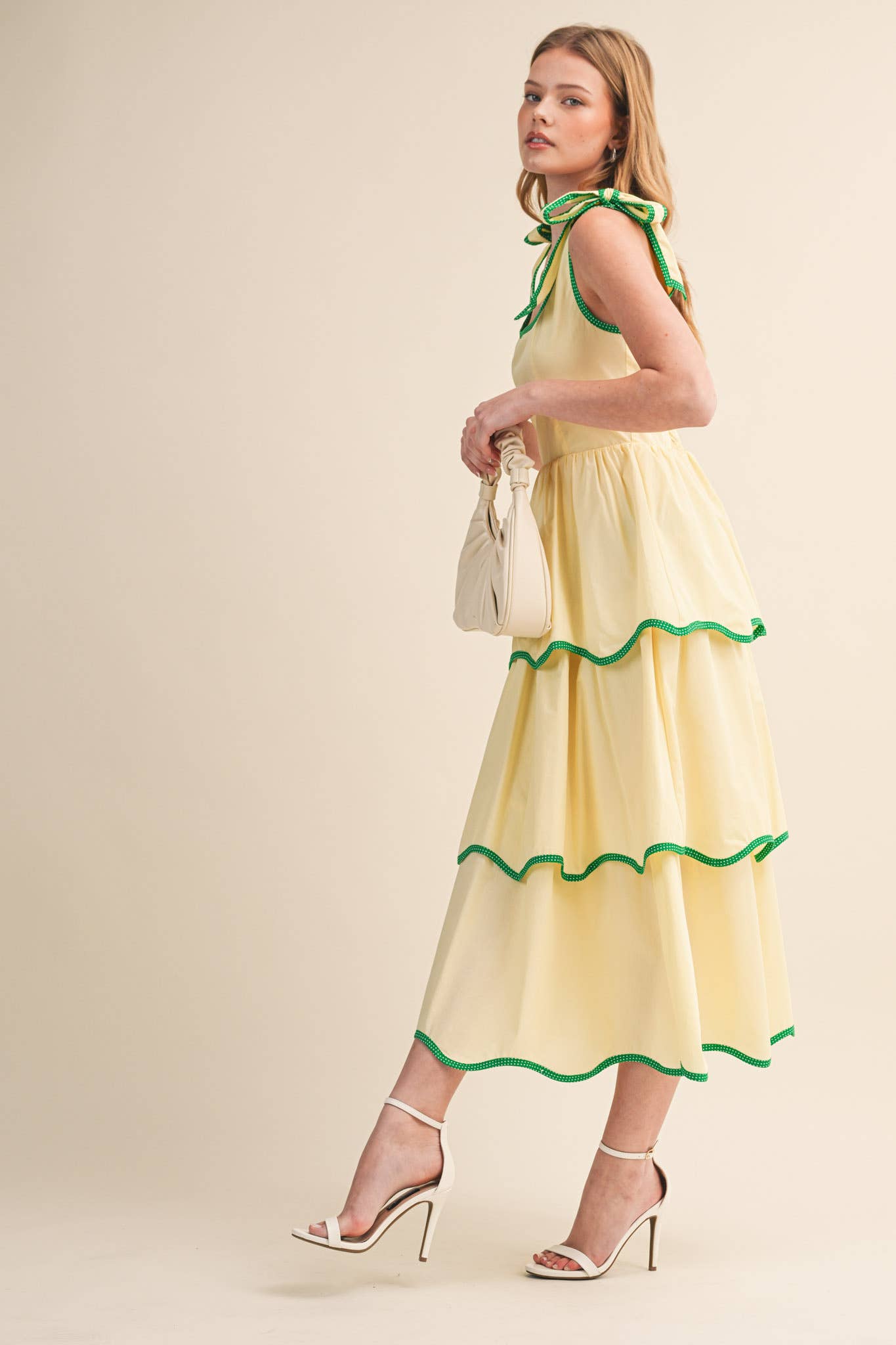 Limoncello Tiered Midi Dress - Sugar Babies Children's Boutique/Meg's Shoppe