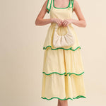 Limoncello Tiered Midi Dress - Sugar Babies Children's Boutique/Meg's Shoppe