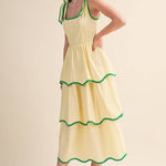 Limoncello Tiered Midi Dress - Sugar Babies Children's Boutique/Meg's Shoppe