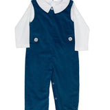 Lincoln Navy Heirloom Longall Boys Bubbles + Rompers The Oaks Apparel Company