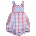 Linville Bubble - Patriotic Plaid Boys Bubbles + Rompers Little English