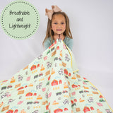 Little Farmer Baby Toddler Muslin Blanket Baby Accessories LollyBanks