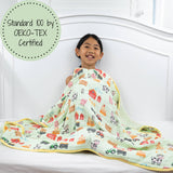 Little Farmer Baby Toddler Muslin Blanket Baby Accessories LollyBanks