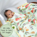 Little Farmer Baby Toddler Muslin Blanket Baby Accessories LollyBanks