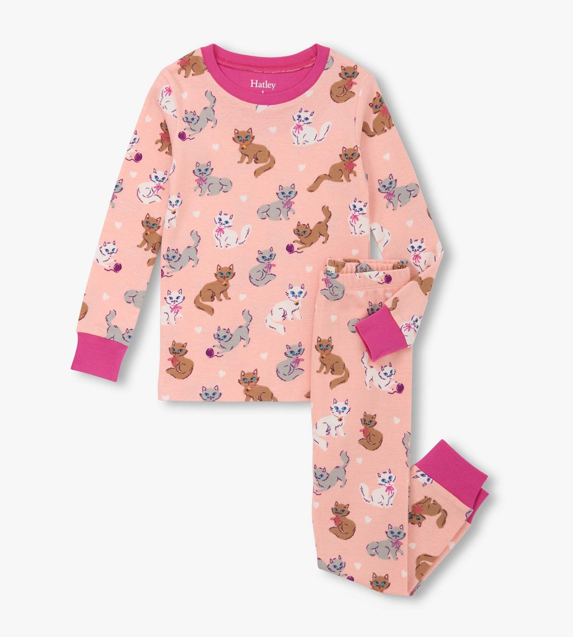 Little Kitties Cotton Pajama Set Kids Pajamas Hatley